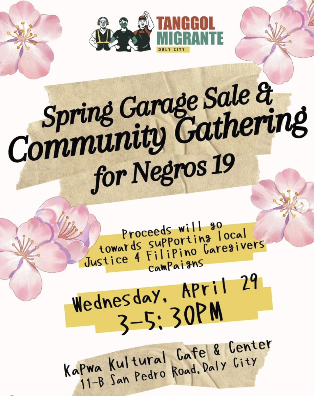 Tanggol Migrante Spring Garage Sale