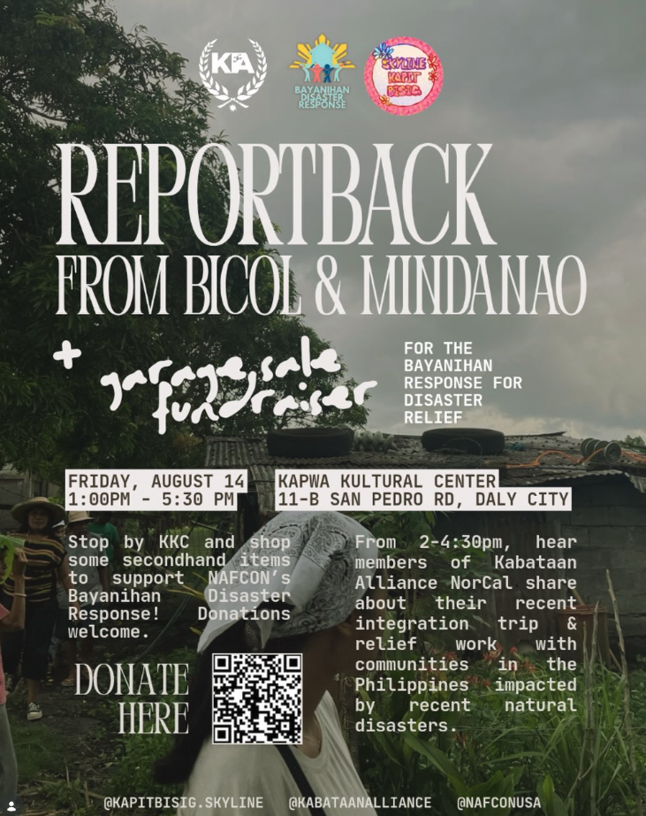 Reportback from Bicol and Mindinao