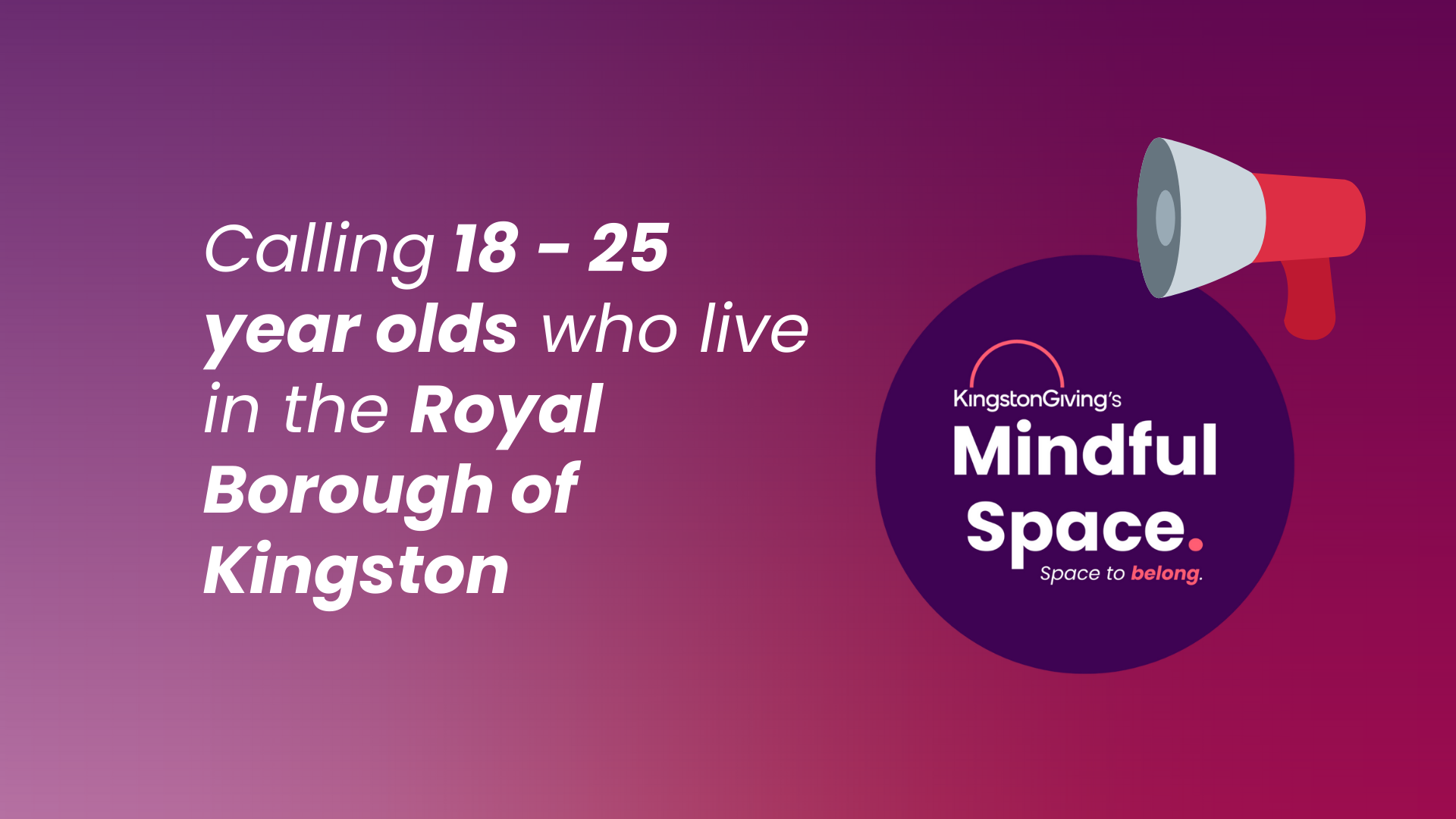 Mindful Space: Empowering Young People (18–25) to Shape Kingston’s Social Spaces