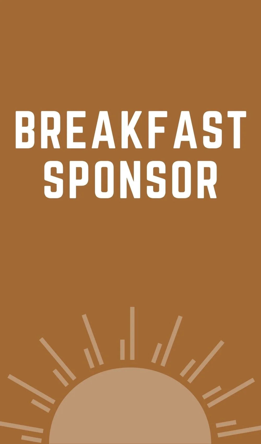Breakfast Sponsorship