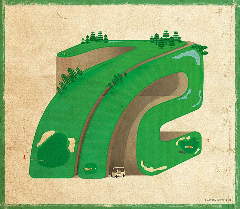  Par 72 golf course of the future.  