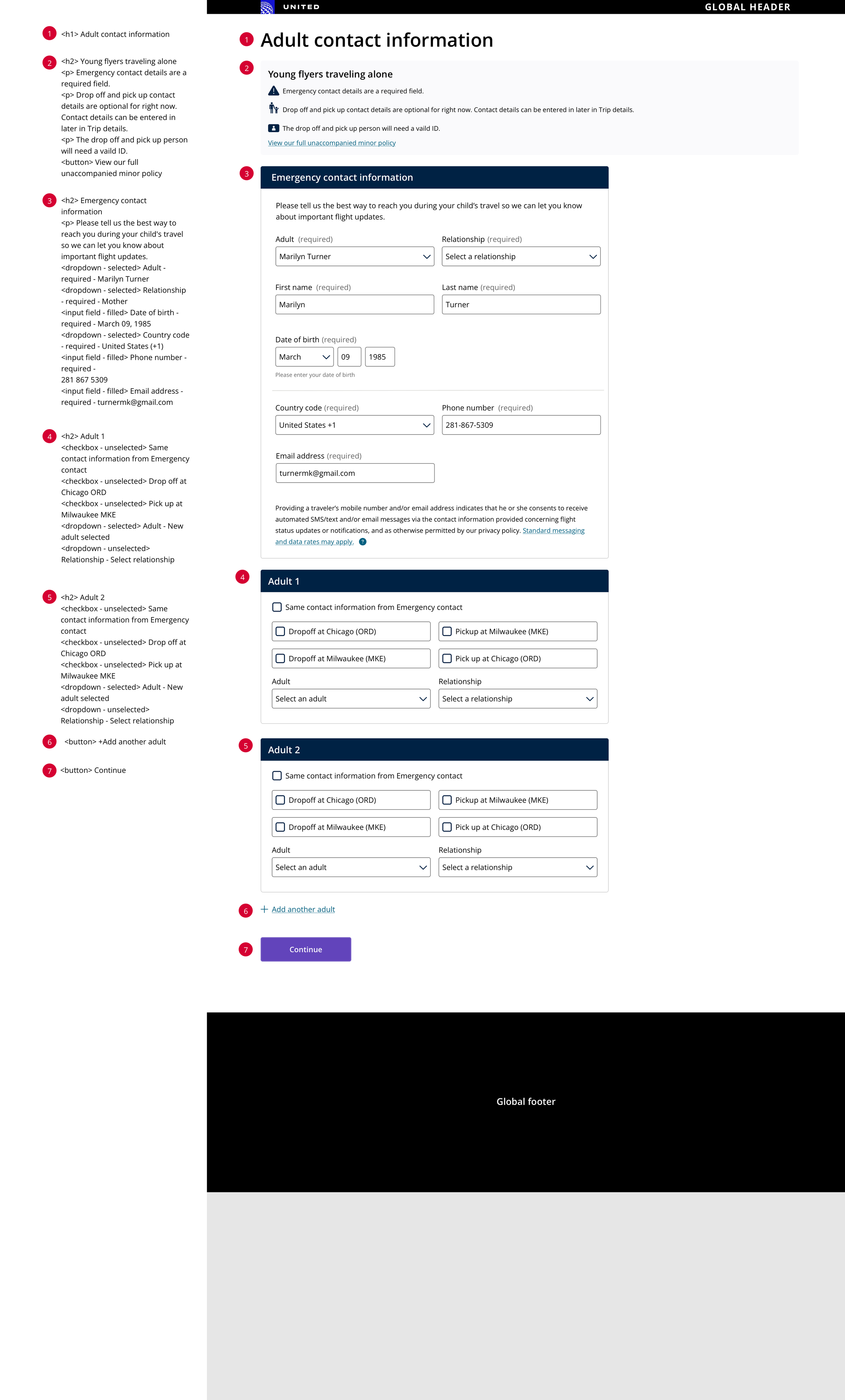 Semantic - UMNR - Adult Information - Emergency contact expanded and filled .png
