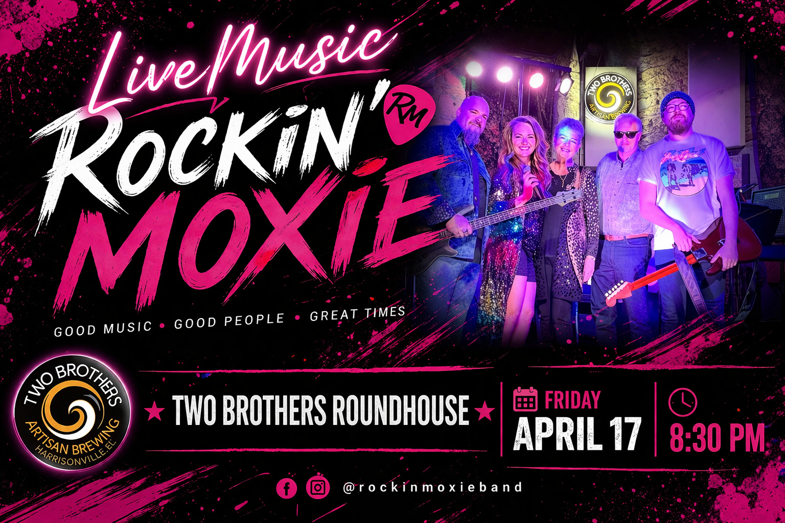 Rockin' Moxie LIVE at Two Brothers Roundhouse, Aurora
