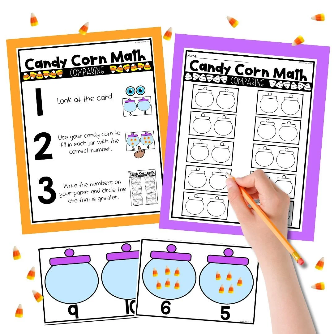 Don&rsquo;t forget to grab a few bags of candy corn this weekend for candy corn math! Comment MATH and I&rsquo;ll send you the link to the big pack of activities!
