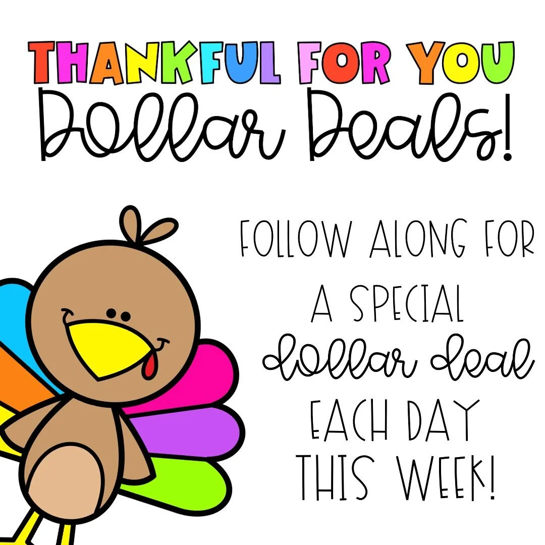 Don&rsquo;t miss any of my Thankful For You Dollar Deals this week! What&rsquo;s $1 today?! The create and count seasons with tangrams pack! 

Grab this fun resource while it&rsquo;s a dollar DEAL today!