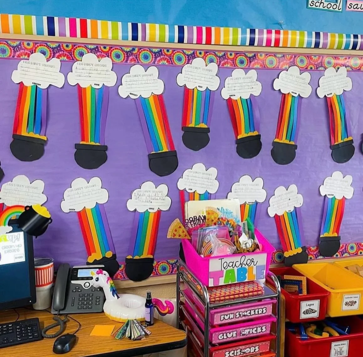 Trading in hearts and candy for gold and rainbows! Drop the word RAINBOW below for this writing craftivity with multiple writing responses!

This is another one of my fave writing craftivities, and it makes a super cute bulletin board display!

Grab 