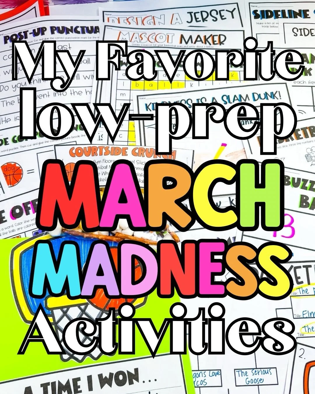 Time for some March Madness in the classroom! Grab these fun no-prep math, literacy, and STEM activities for your littles to bring some fun in the classroom!