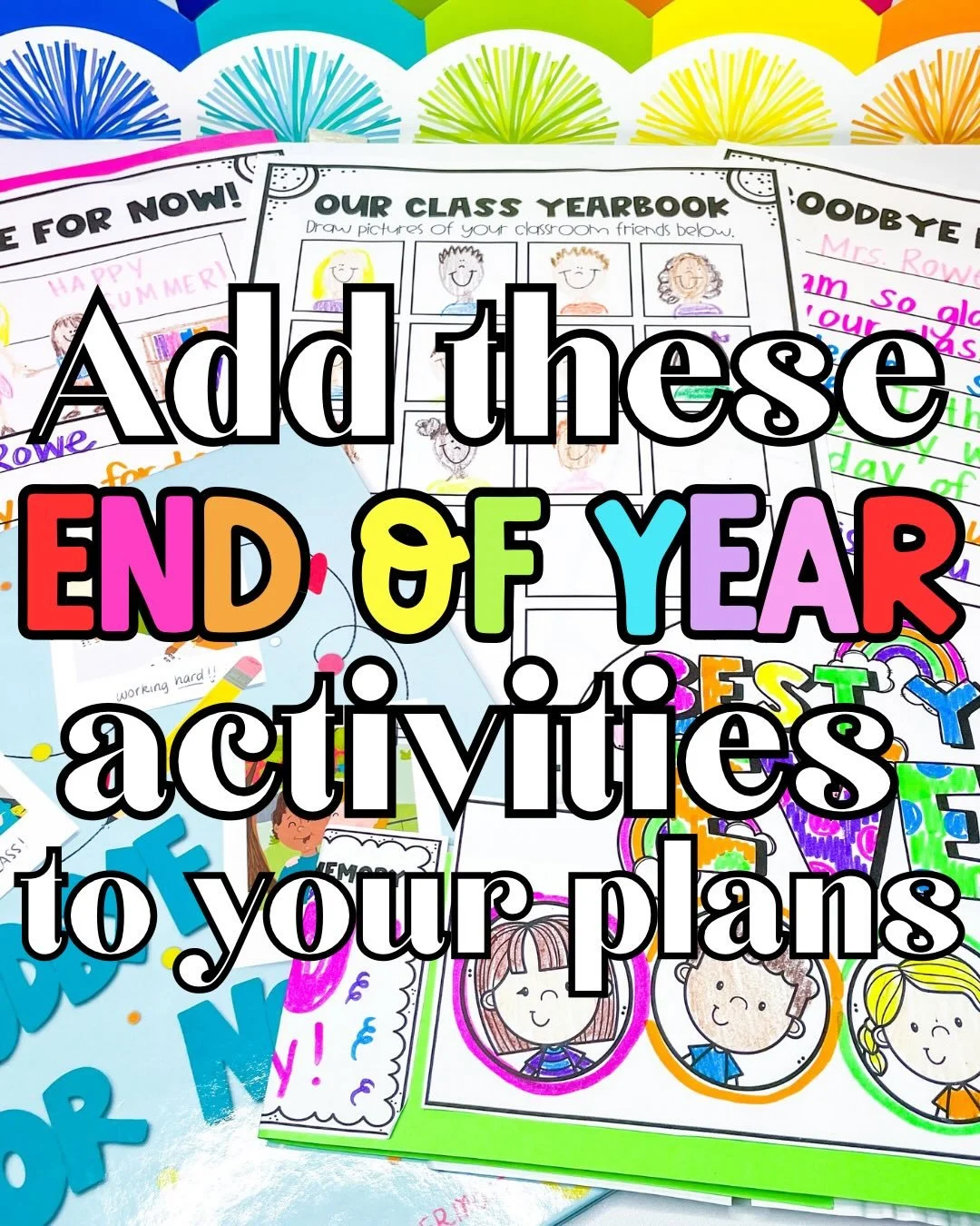 My fave end of year activities for the final days of school, and everything is sooo easy to prep! 

#lastdayofschool #firstgrade #kindergarten