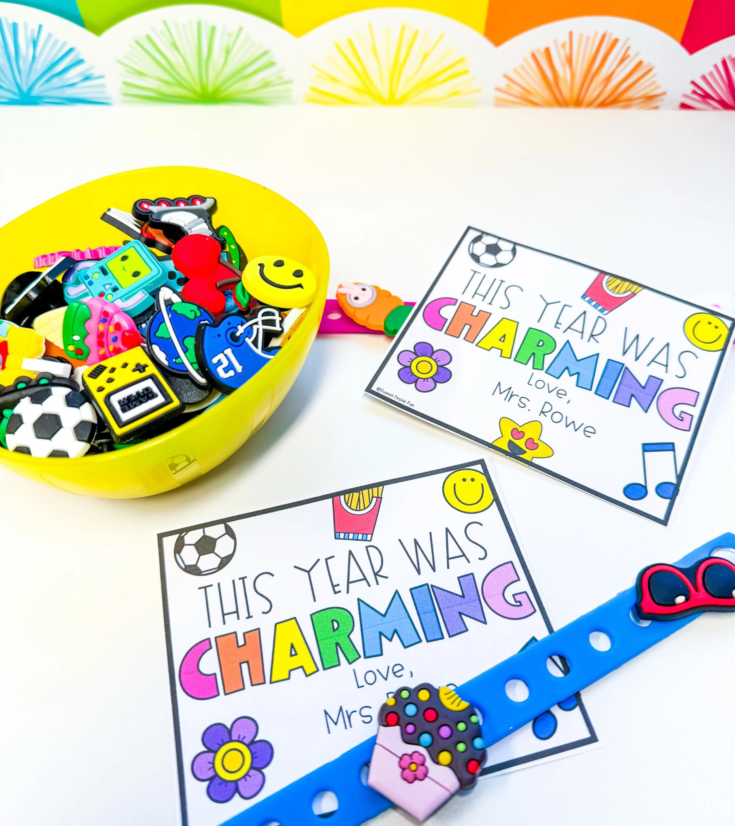I&rsquo;ve had so many requests for an end of year version of my &ldquo;charming&rdquo; back to school gift tag, so I added it to the file for y&rsquo;all! Comment CHARM to get it, and if you already own it then re-download it from your TPT downloads