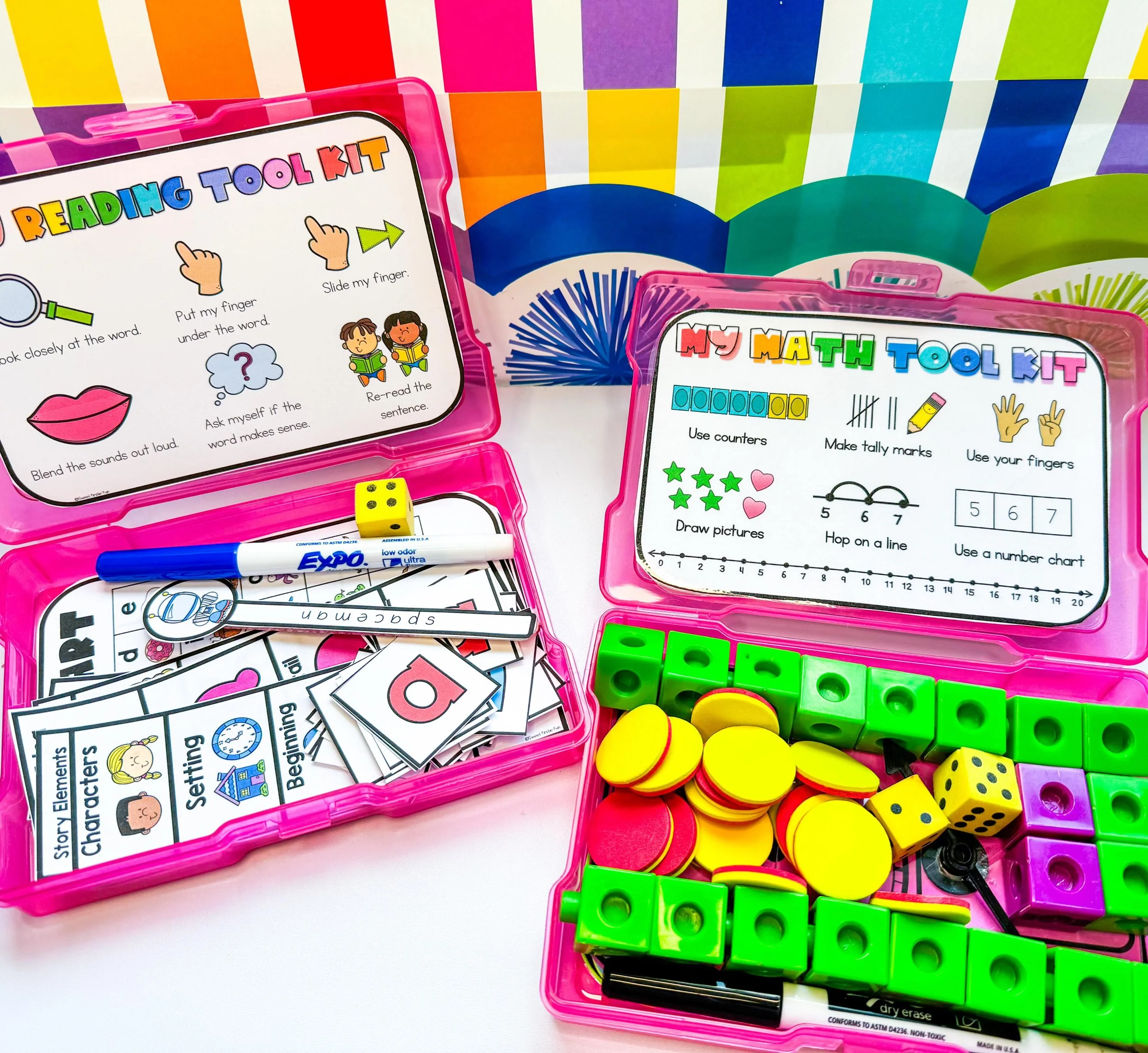Tool Kits are on SALE! Now is the time to stock up and make your tool kits this Summer so that your life is sooo much easier next school year! 

Tool Kits allow students to have all the reading and math tools/manipulatives that they need right at the