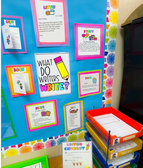 Make a Low Prep First Grade Writing Center — Sweet Firstie Fun