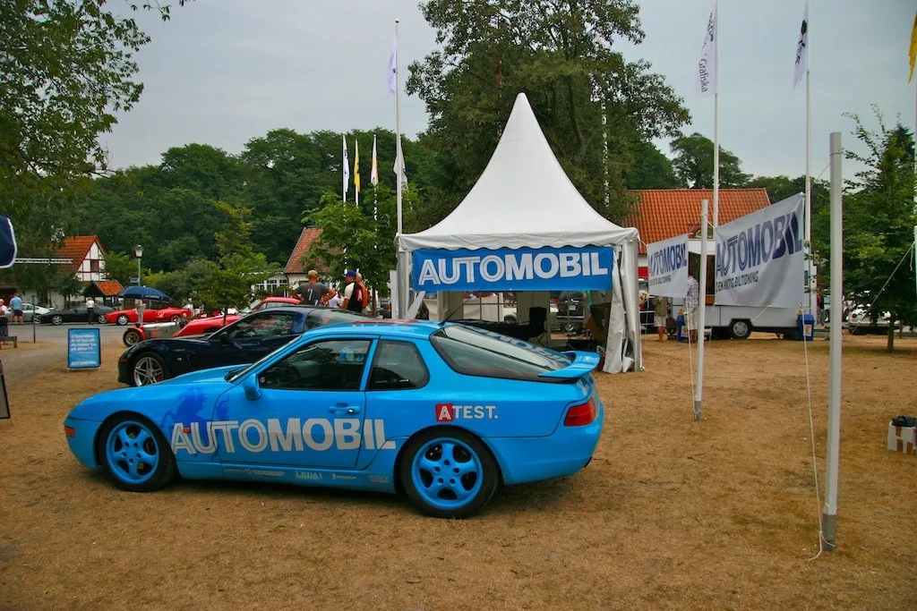  Projektbilen som vi hade på Automobil,  Porsche 968 Clubsport , vid vår monter på  Falsterbo Classic and Sportscar Show  (2006). Foto: Eric Lund. 