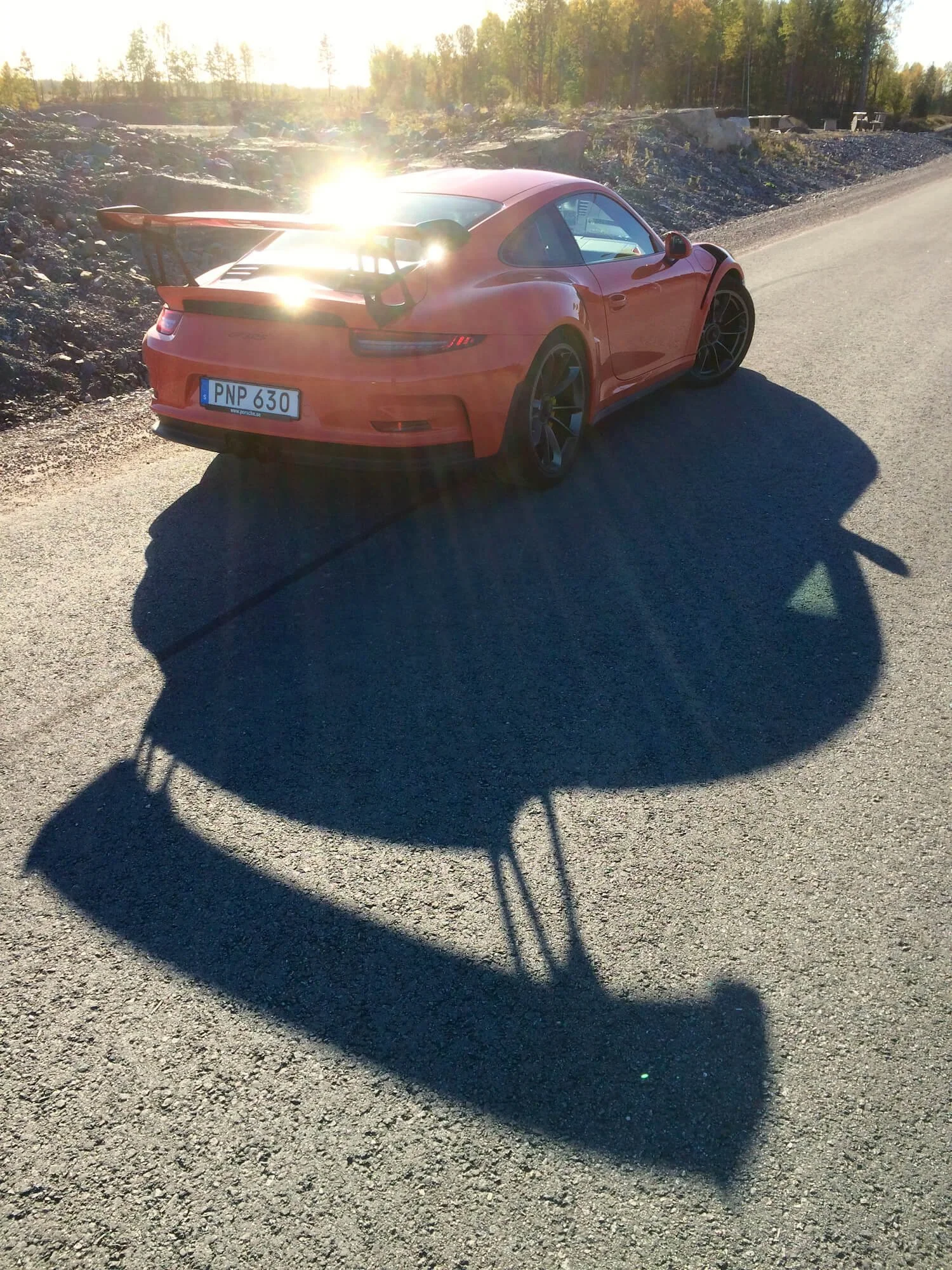  Testbilen   Porsche 991 GT3 RS   under fotosessionen för GranTurismo (2015). 
