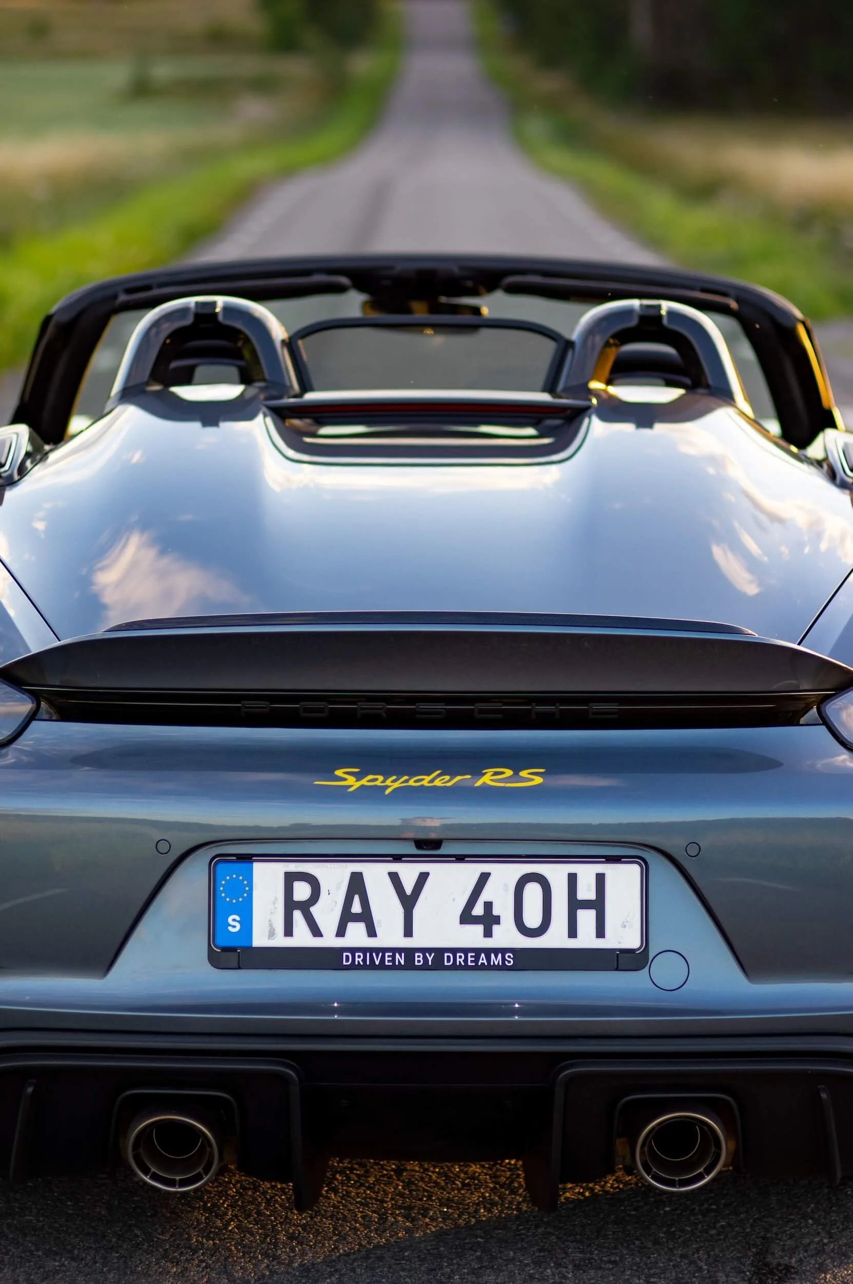 Provkörning Porsche 718 Spyder RS