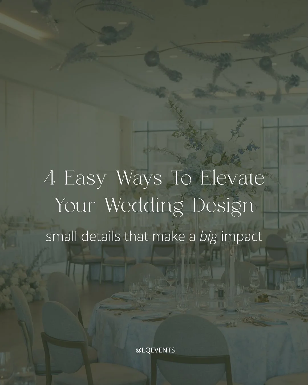 Designing your wedding doesn&rsquo;t have to feel overwhelming 🖤 

Here are 4 easy ways to elevate your event design:

✨ Linens &amp; Napkins
✨ Chairs
✨ Stationery &amp; signage
✨ Lighting

*Tap images for vendors *

#weddingplanningtips #lqweddingt