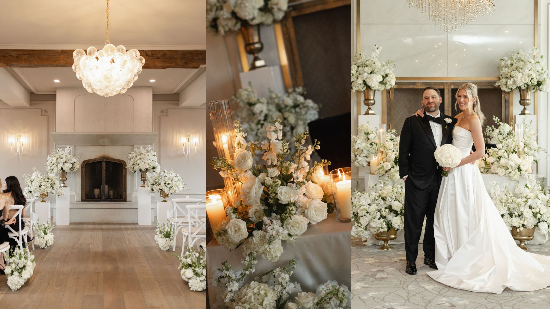Elora Mill wedding designed by Sue Gallo Designs and Coordinated by Wedding Planner, LQ Events
