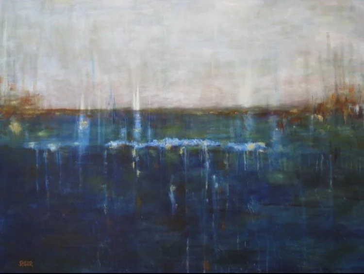 Surrender 48 X 36 in. published by North Light Books, The Best of Mixed Media: Incite 2 Color Passions 2014.