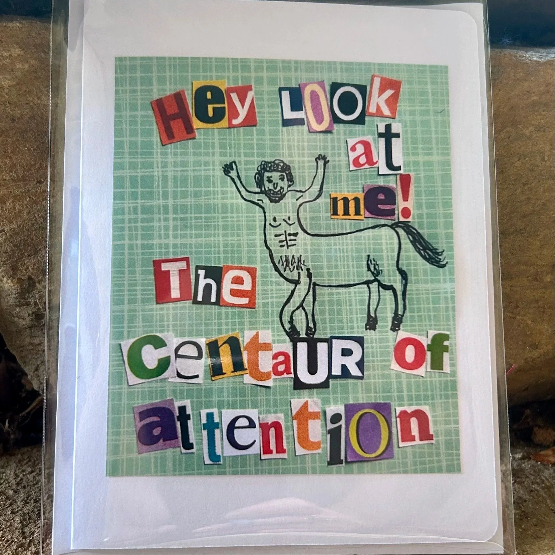 Centaur of Attention Greeting Card