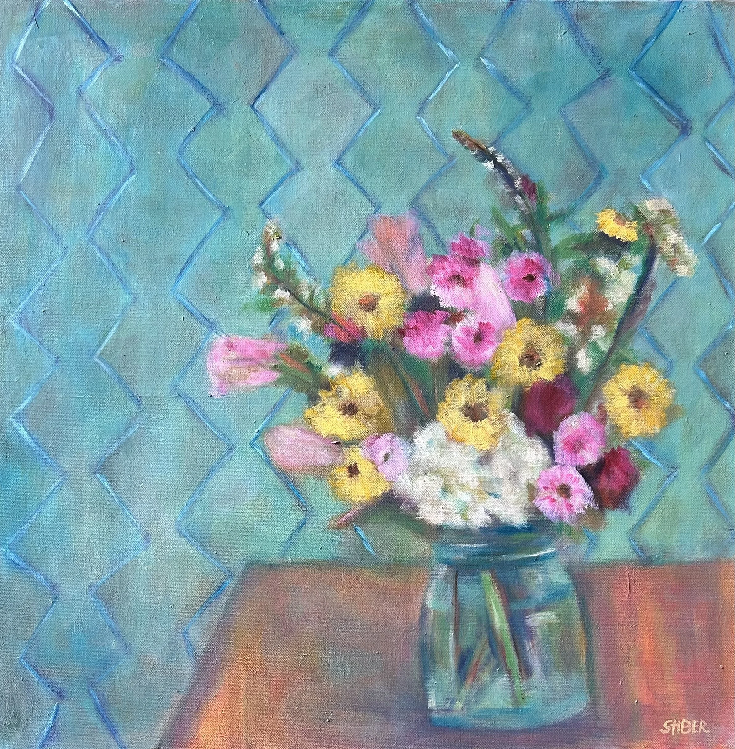 Casual Abundance 24 x 24" Oil