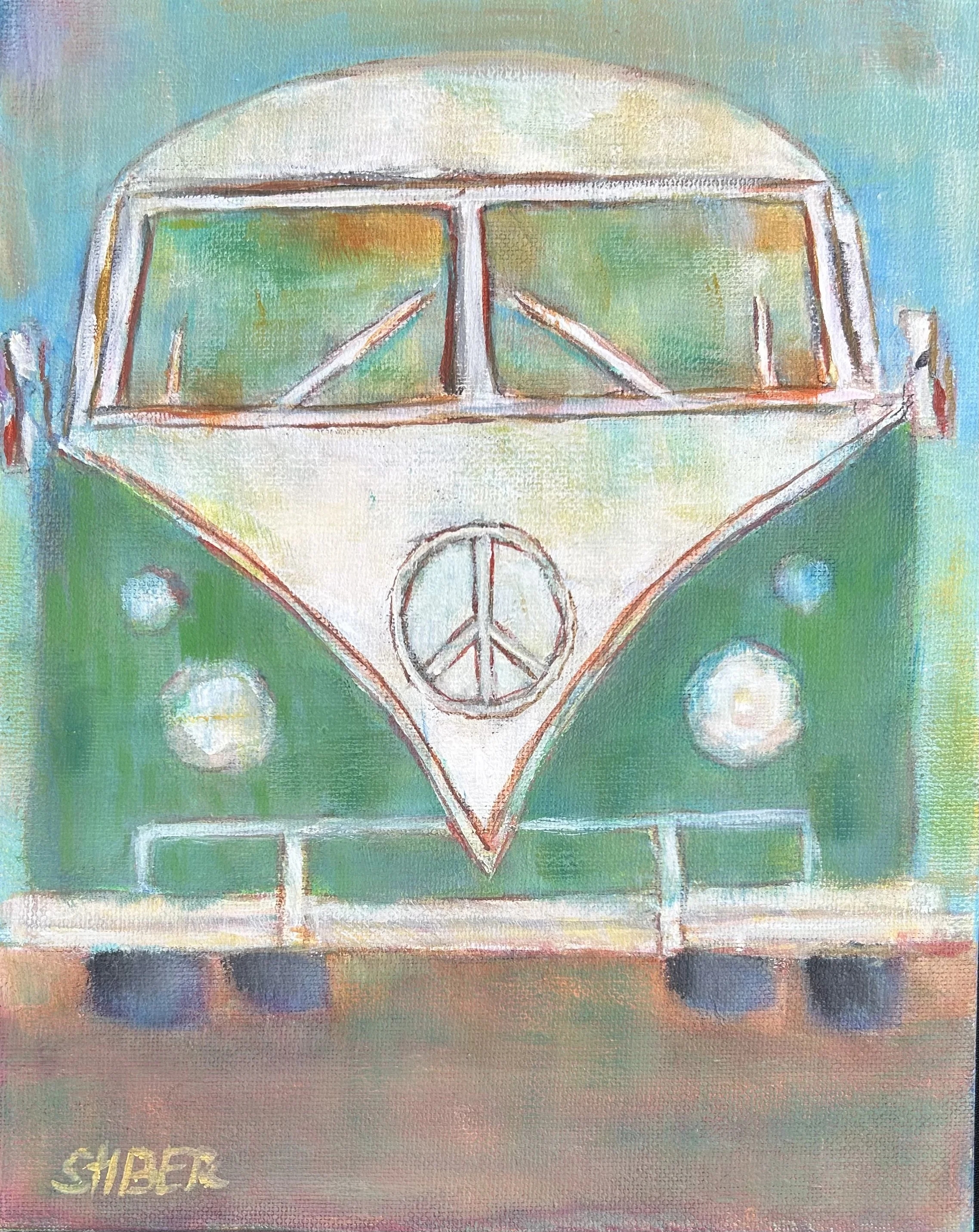 Lil VW Van 8x10" Oil