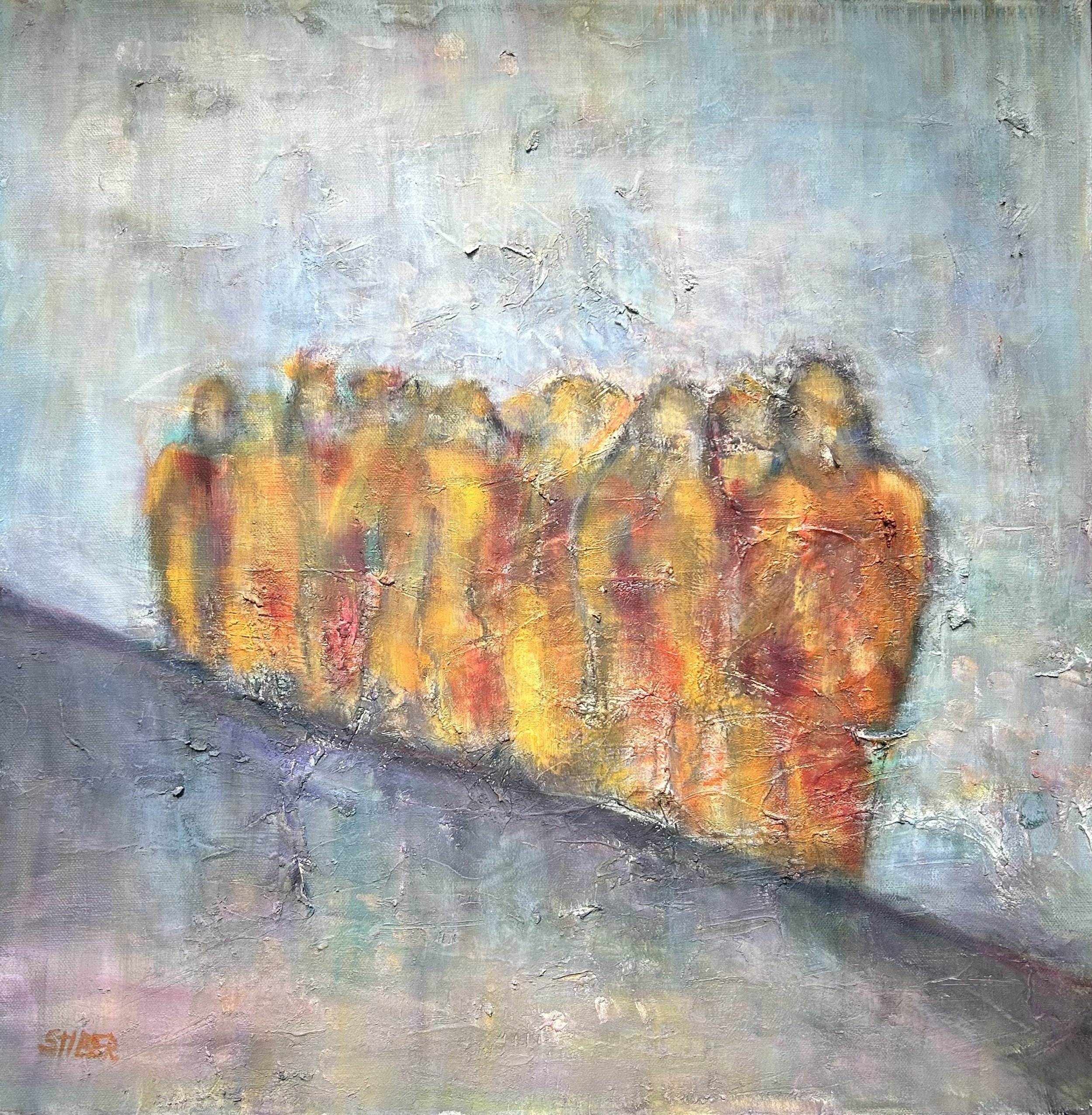 Walk For Peace 20x20" Oil