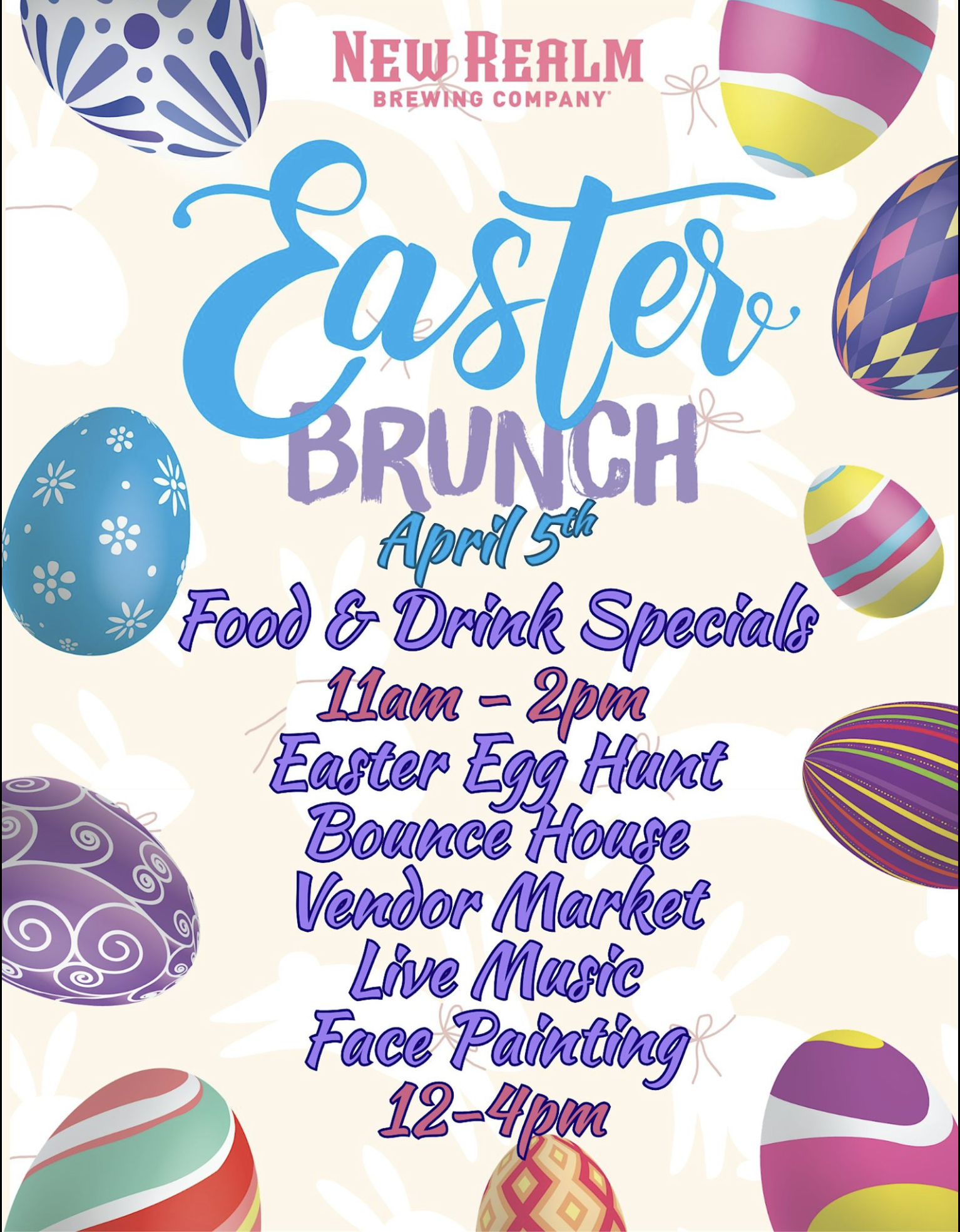 Easter Day Festival and Brunch at New Realm - Suffolk 