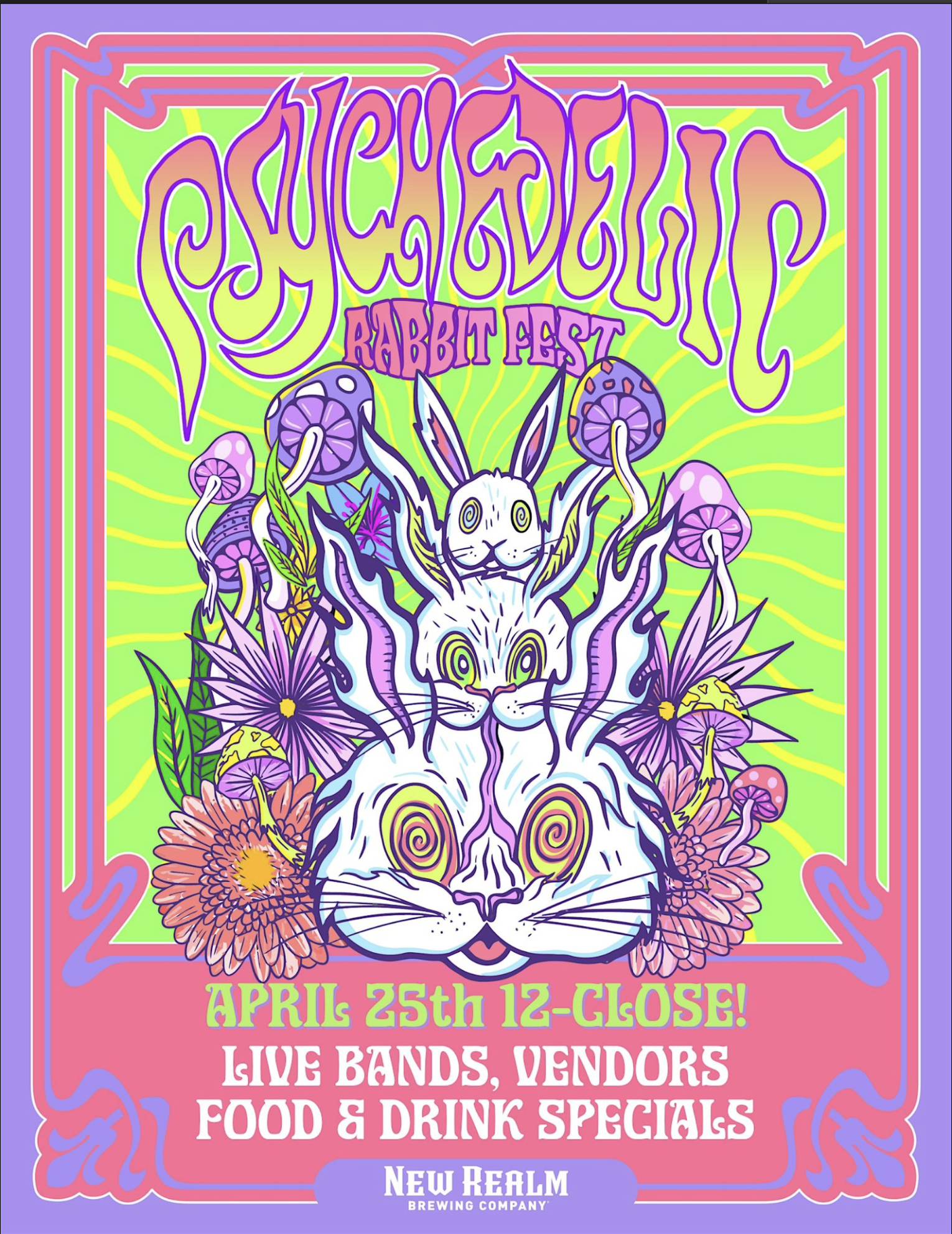 Psychedelic Rabbit Fest at New Realm - Suffolk 