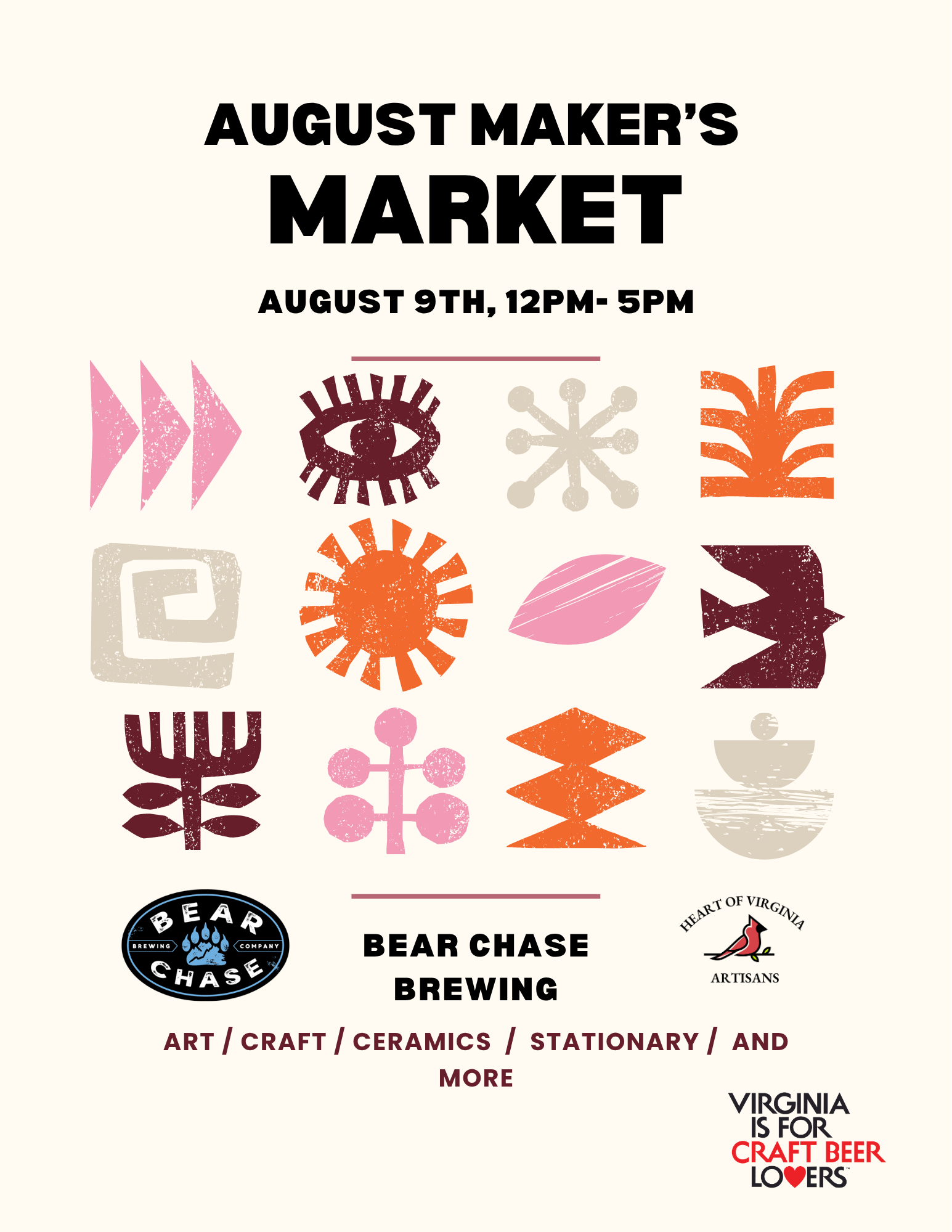 August Maker’s Market at Bear Chase Brewing