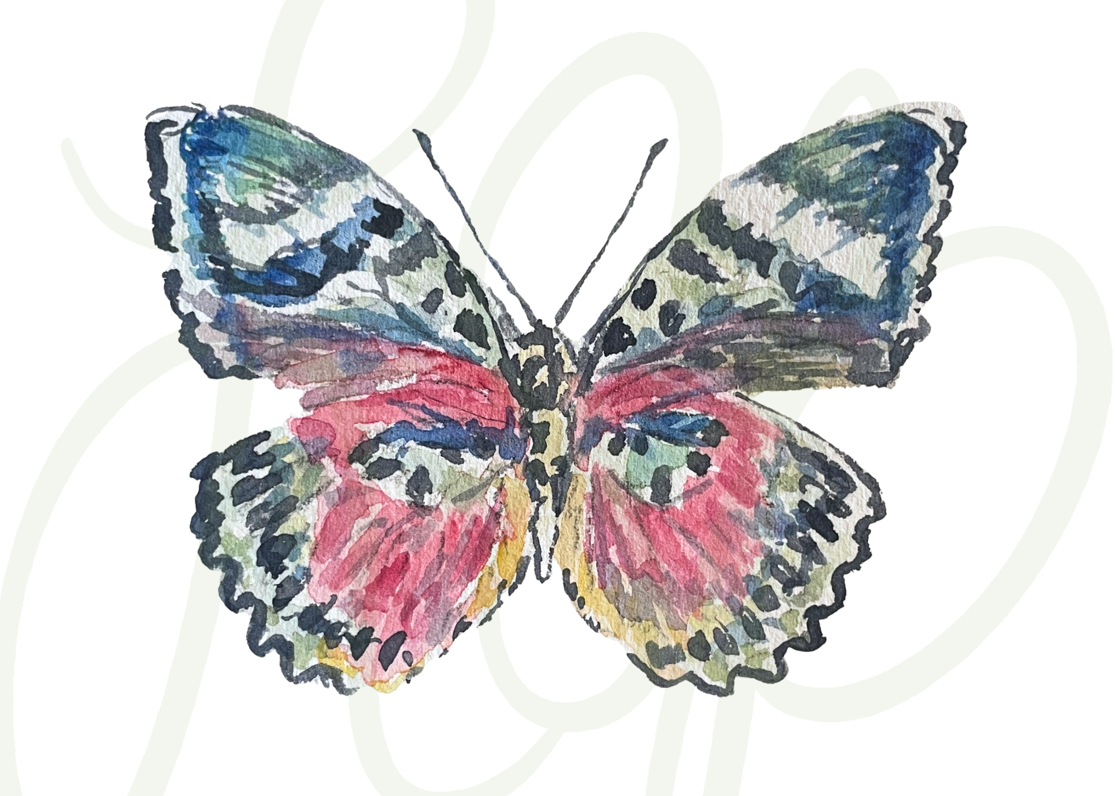 Olivia Butterfly - Print