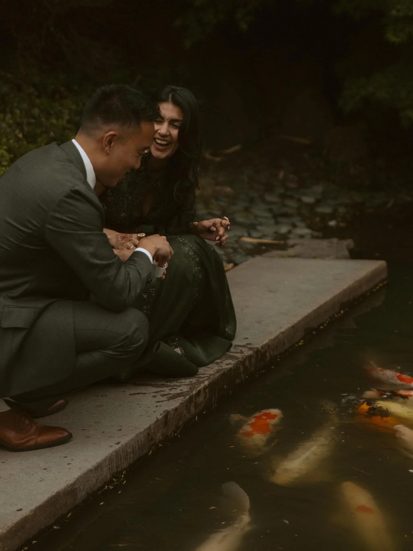 A magical, peaceful evening with H &amp; B and their beautiful families at the stunning @shofuso_official .