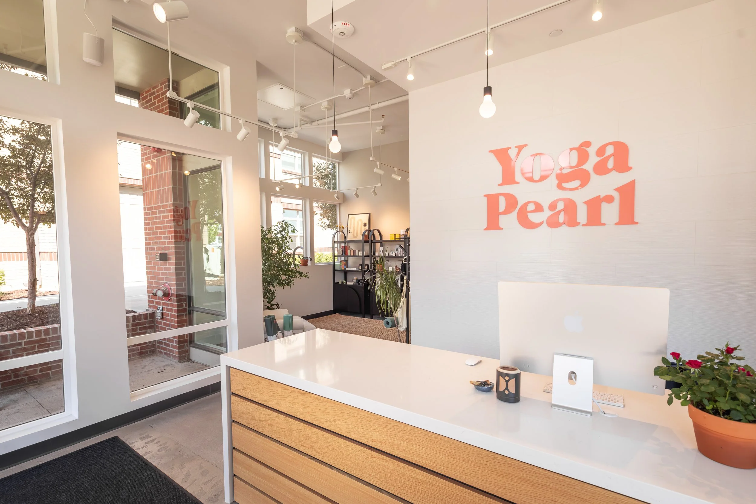 Front desk looking towards retail