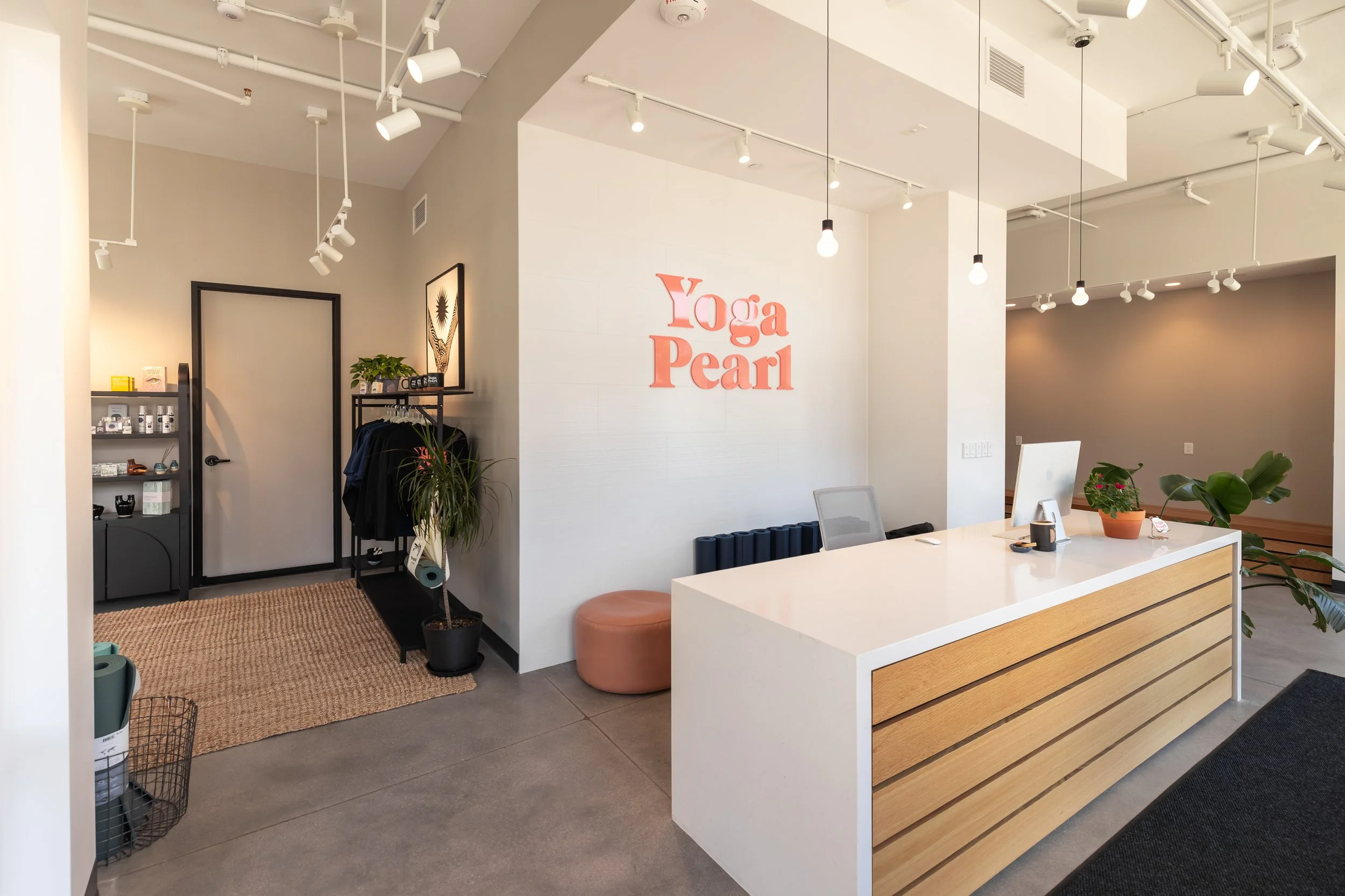 Front desk view from the front door