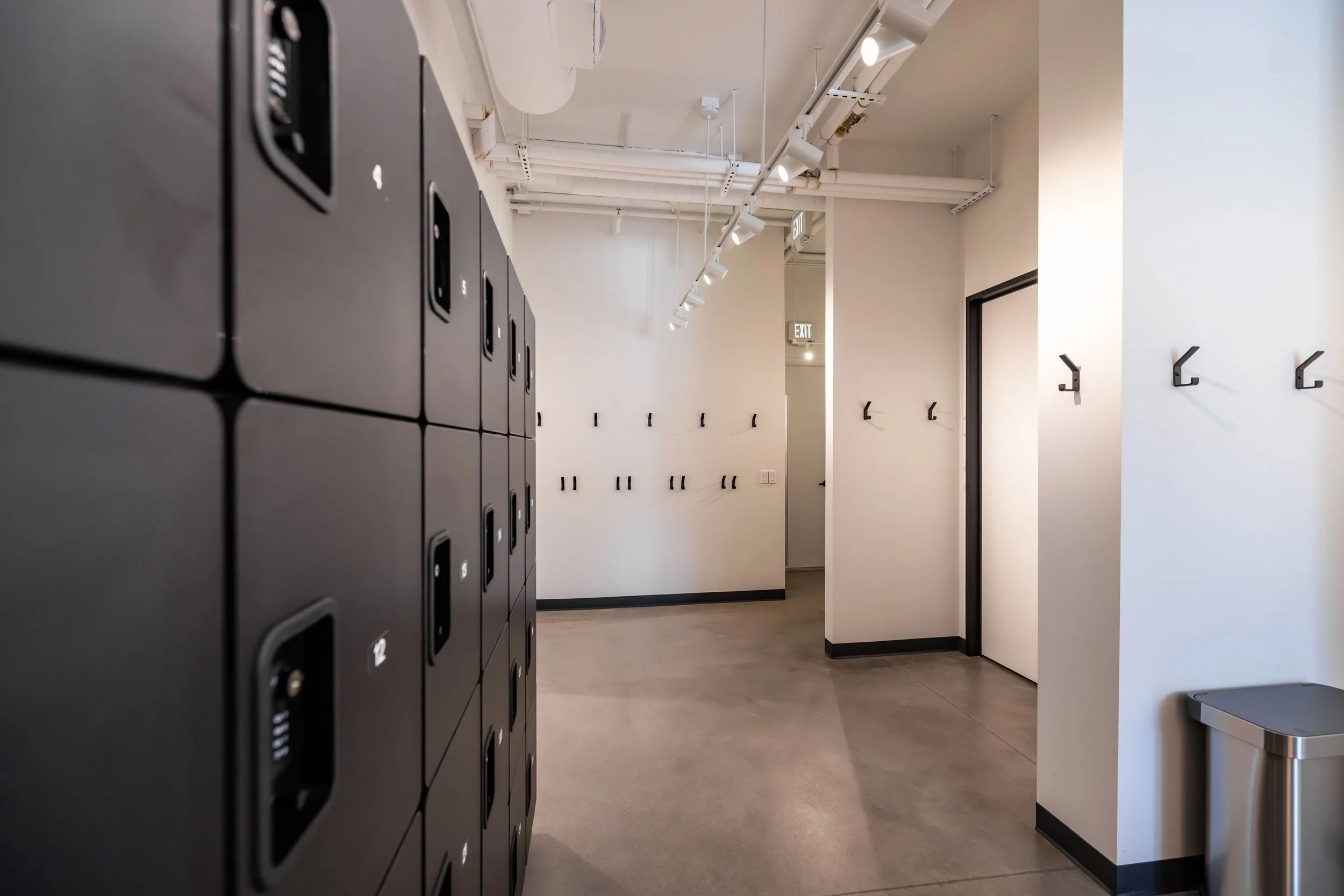 Lockers and coat hooks