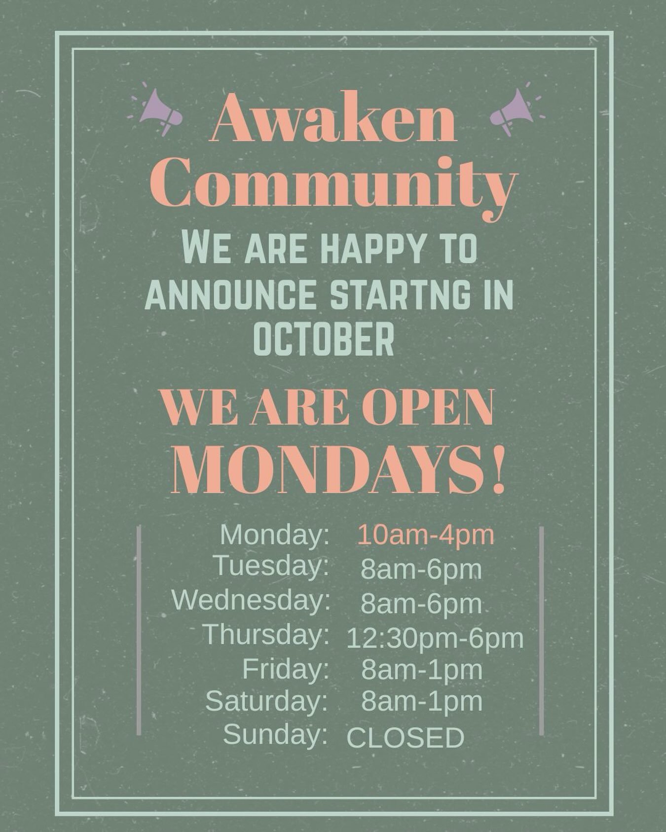 Mondays just got better. 🎉 
Starting in October, we&rsquo;re open 10am&ndash;4pm every Monday &mdash; more flexibility to fit your schedule, not the other way around. 
Tap the link in our bio to book your spot! 💚

#ChiropracticCare #HolisticHealth 