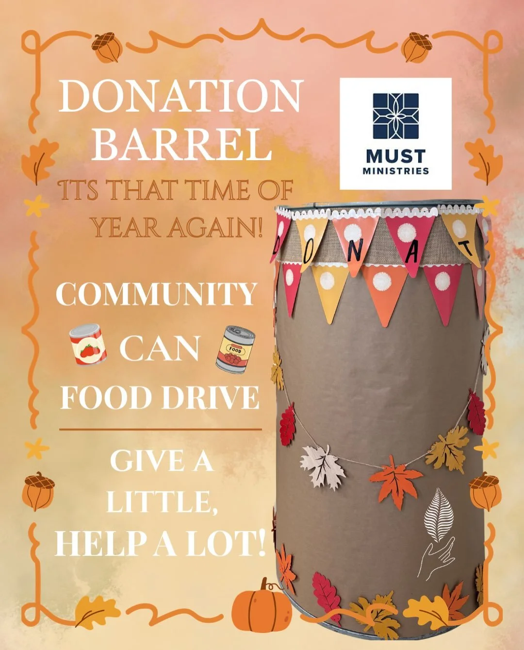 We are partnering with @mustministries to collect non-perishable food donations until Saturday, 11/14! 

Swipe for the &ldquo;Most Wanted Items&rdquo; list ➡️

Please bring in all donations to our office (115 Academy St, Suite 104, Canton 30114) and 