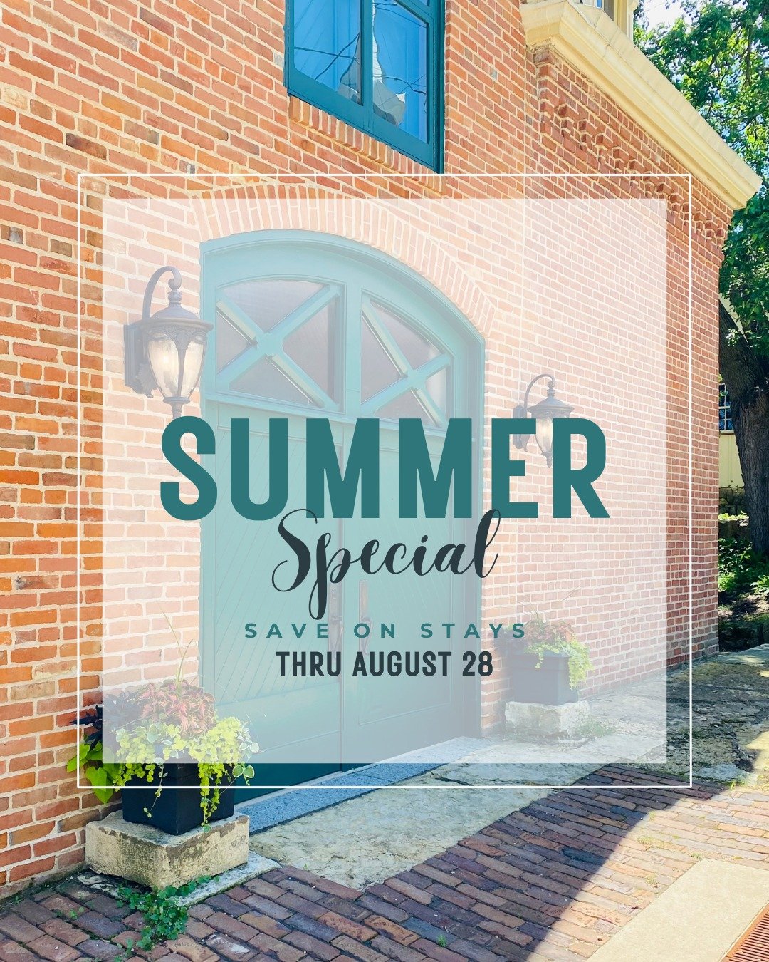 S U M M E R

You still have time to book your summer getaway to Galena!

Book direct and save on stays through August 28. 🔗 Link in bio.

The fabulously restored 1850s Coach House is perfect for couples, families, and groups of friends. 2 bedrooms, 
