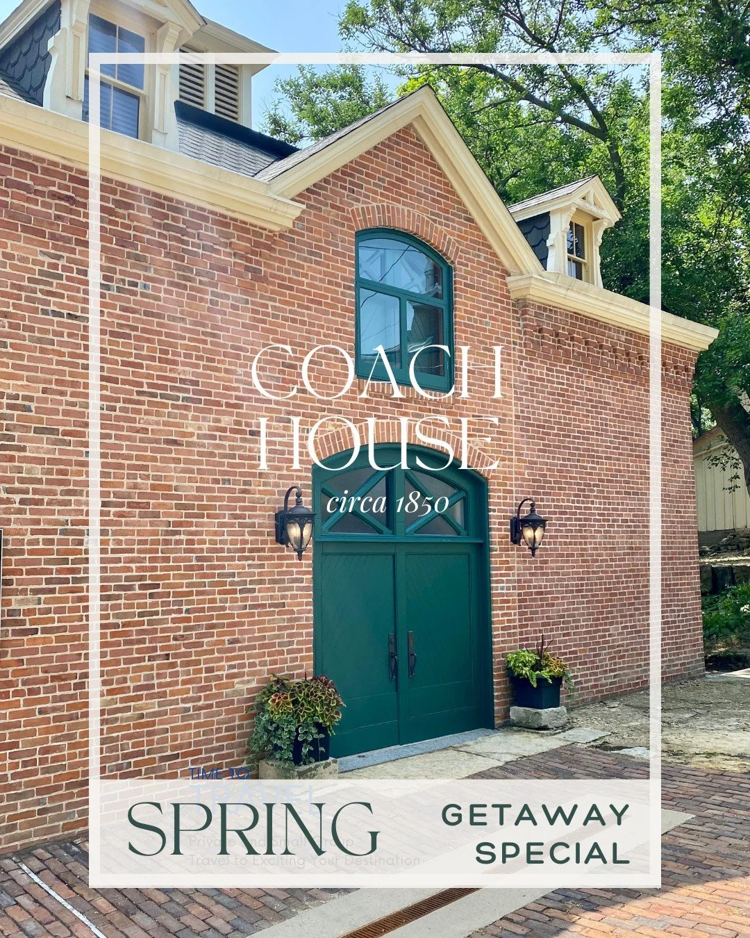 🗝 Book your Coach House getaway and save with our Spring Special on stays through May 21.

The Coach House -- Your next Galena getaway, where historic charm meets modern amenities. 2 bedrooms and 2 1/2 bathrooms in the heart of Galena's historic dis