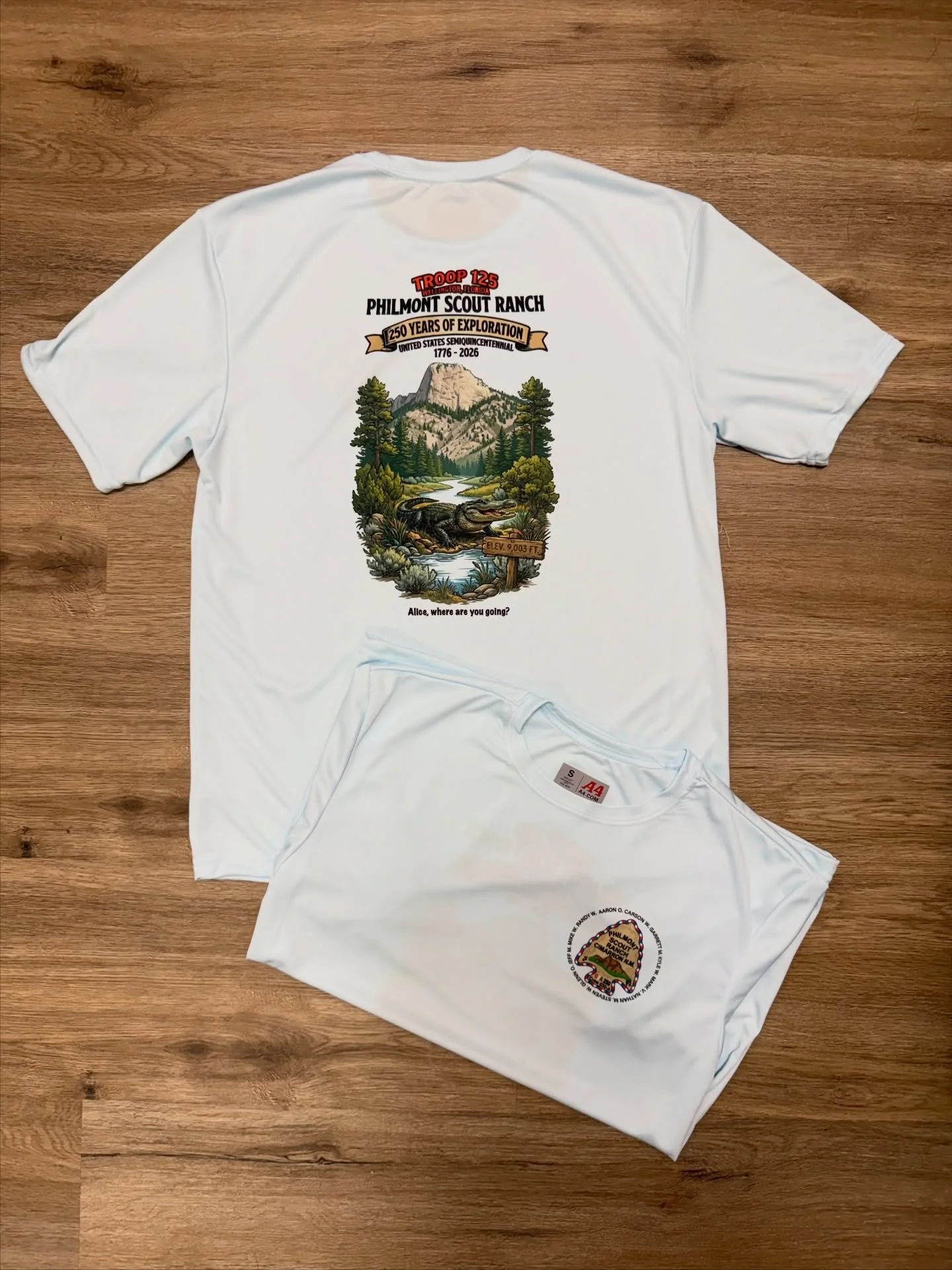 Did you know we offer sublimation printing?

Sublimation is the perfect choice when you want vibrant, full-color designs with incredible detail while keeping your shirt lightweight and breathable. Unlike heavier print methods, the design becomes part