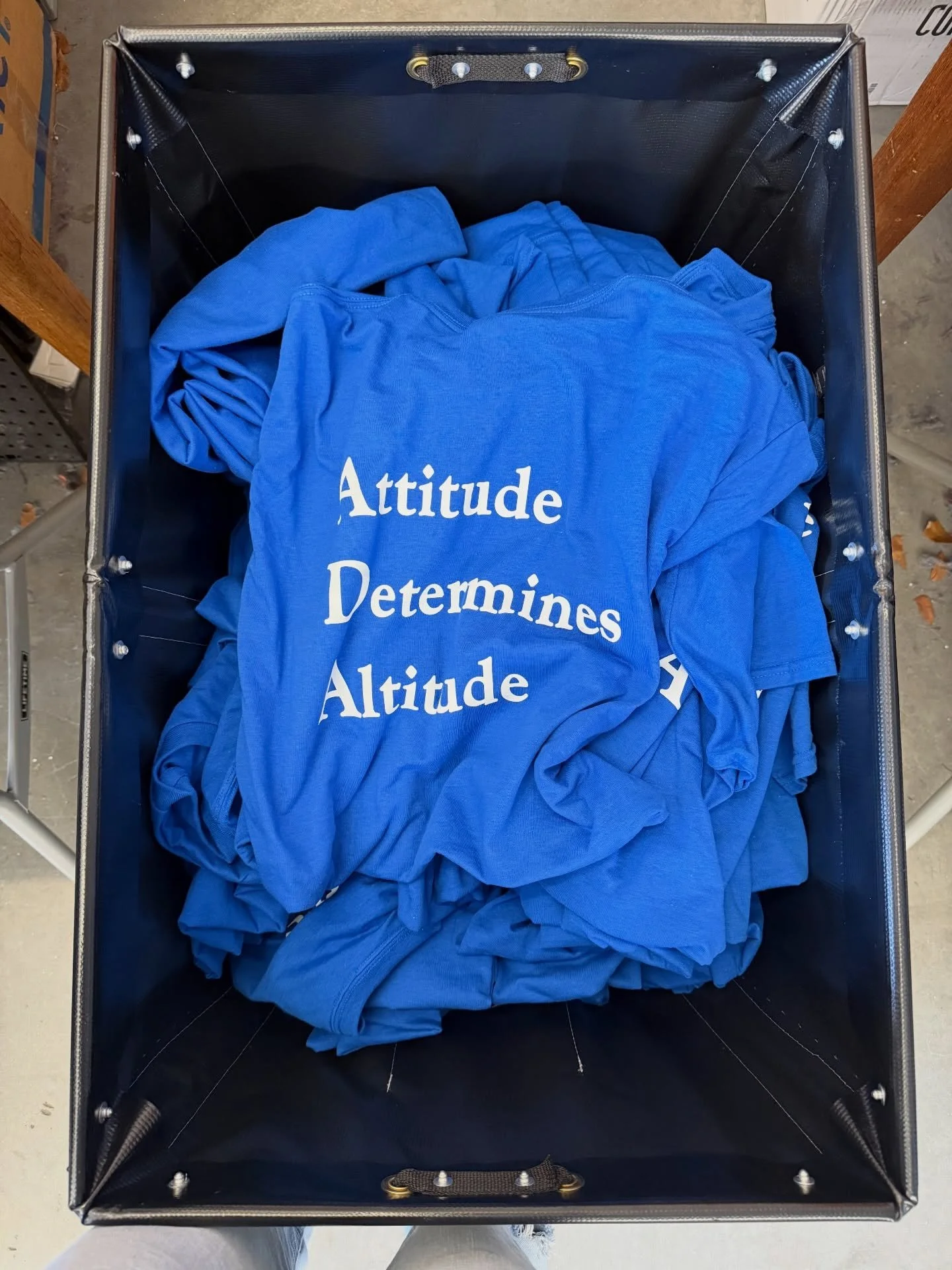 Baskets are filling up in anticipation for the start of the school year! We love a bulk order that keeps our presses spinning! If you are looking to provide your students with spirit wear, click the link in our bio to learn more!