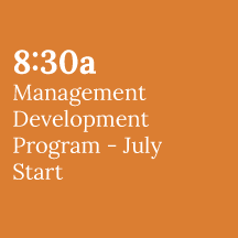 Management Development Program - July Start