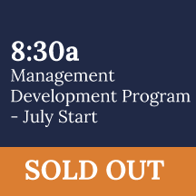 Management Development Program - July Start