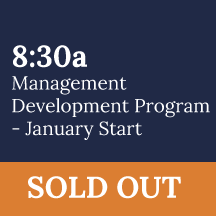 Management Development Program - January Start
