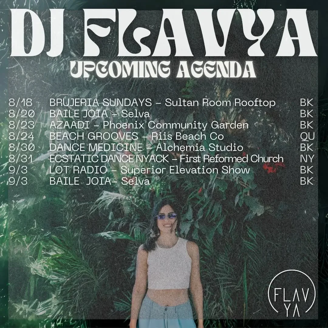Summer&rsquo;s got me vibing, y&rsquo;all! ☀️
For everyone asking when I'm DJing next...

Starting this Sunday, 8/18, with @brooklynbrujeria 💃free day party from 5-11PM! Excited to bring some BRAZILIAN VIBES to the dancefloor &amp; perform w/ @chiqu