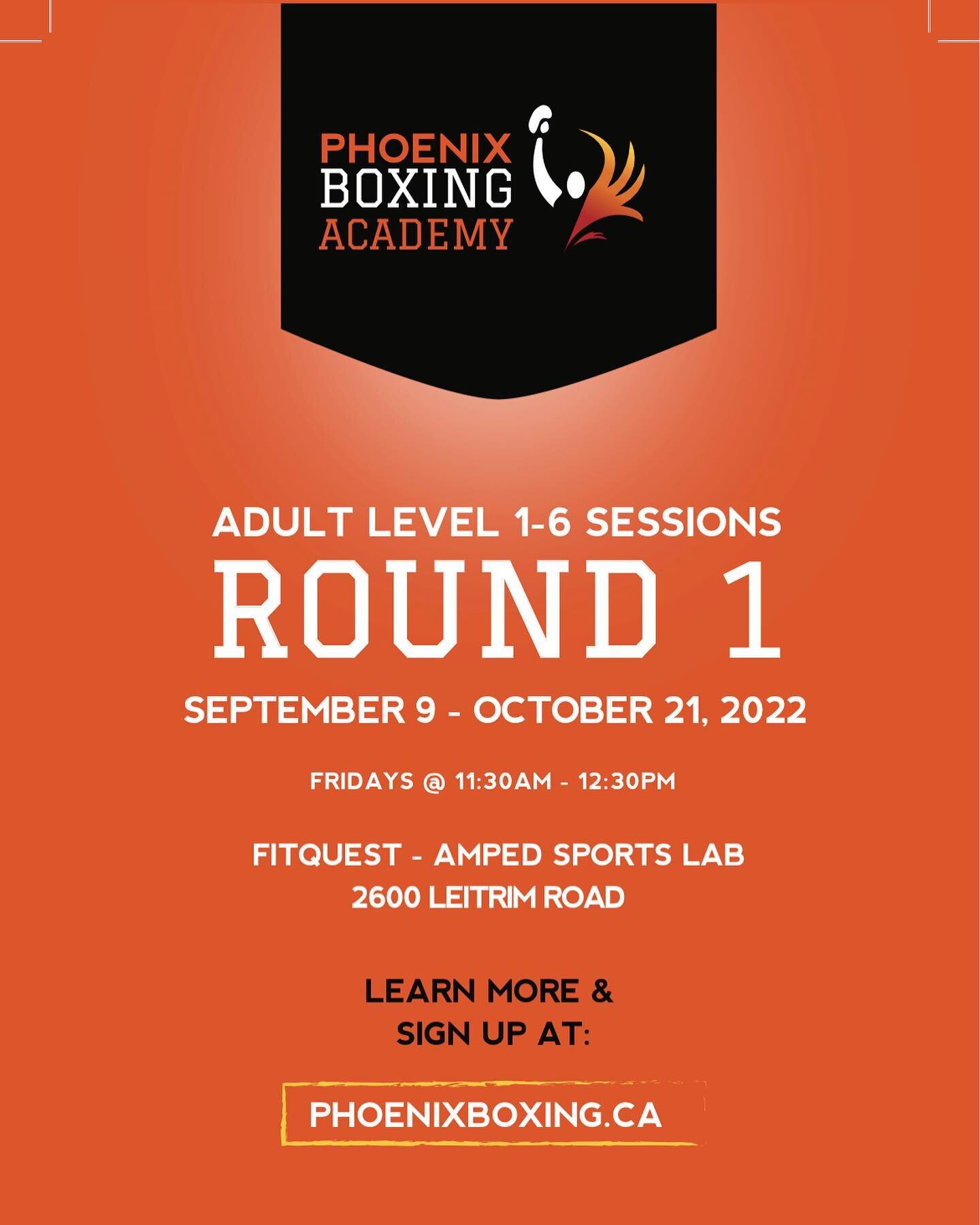 Looking for a great, athletic, intense workout&hellip;..We are very happy to build on the session we did in May with our partnership with Phoenix Boxing Academy.  Session runs Sept 9th to October 21st at Our Amped Sports Lab Location.  For more infor