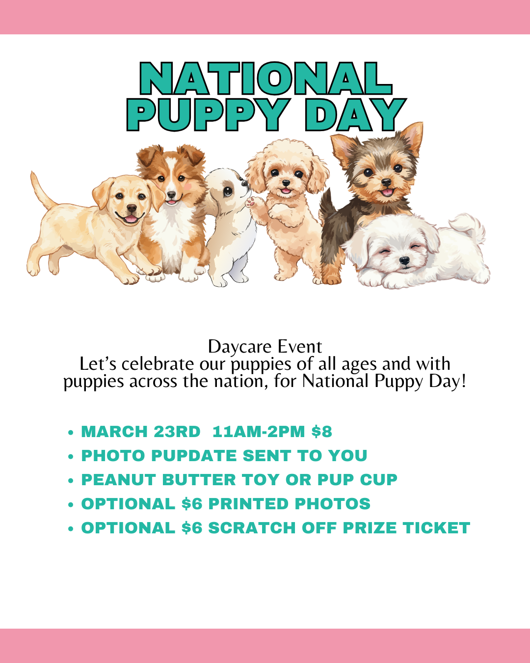 National Puppy Day @ daycare