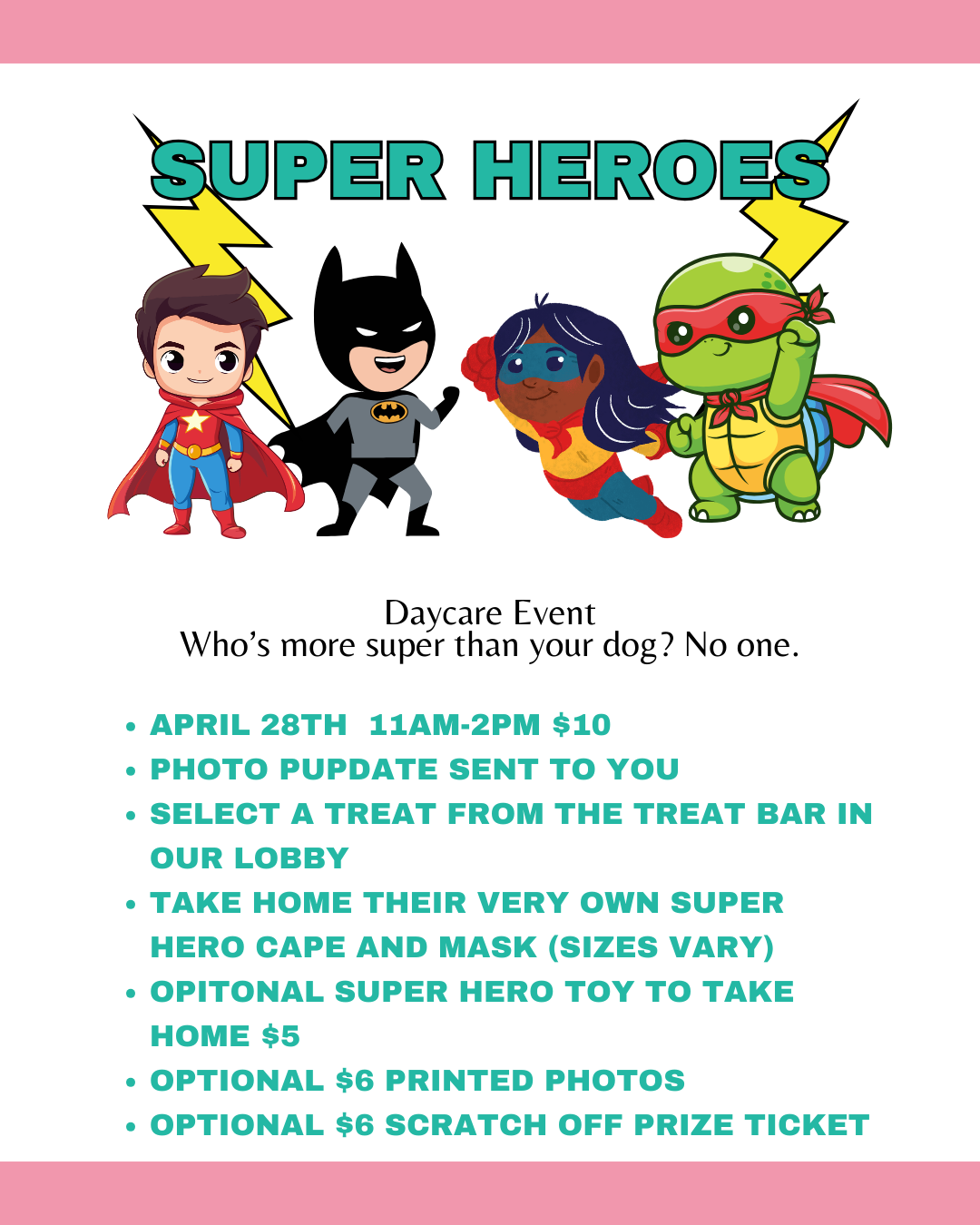 Super Hero Day @ daycare