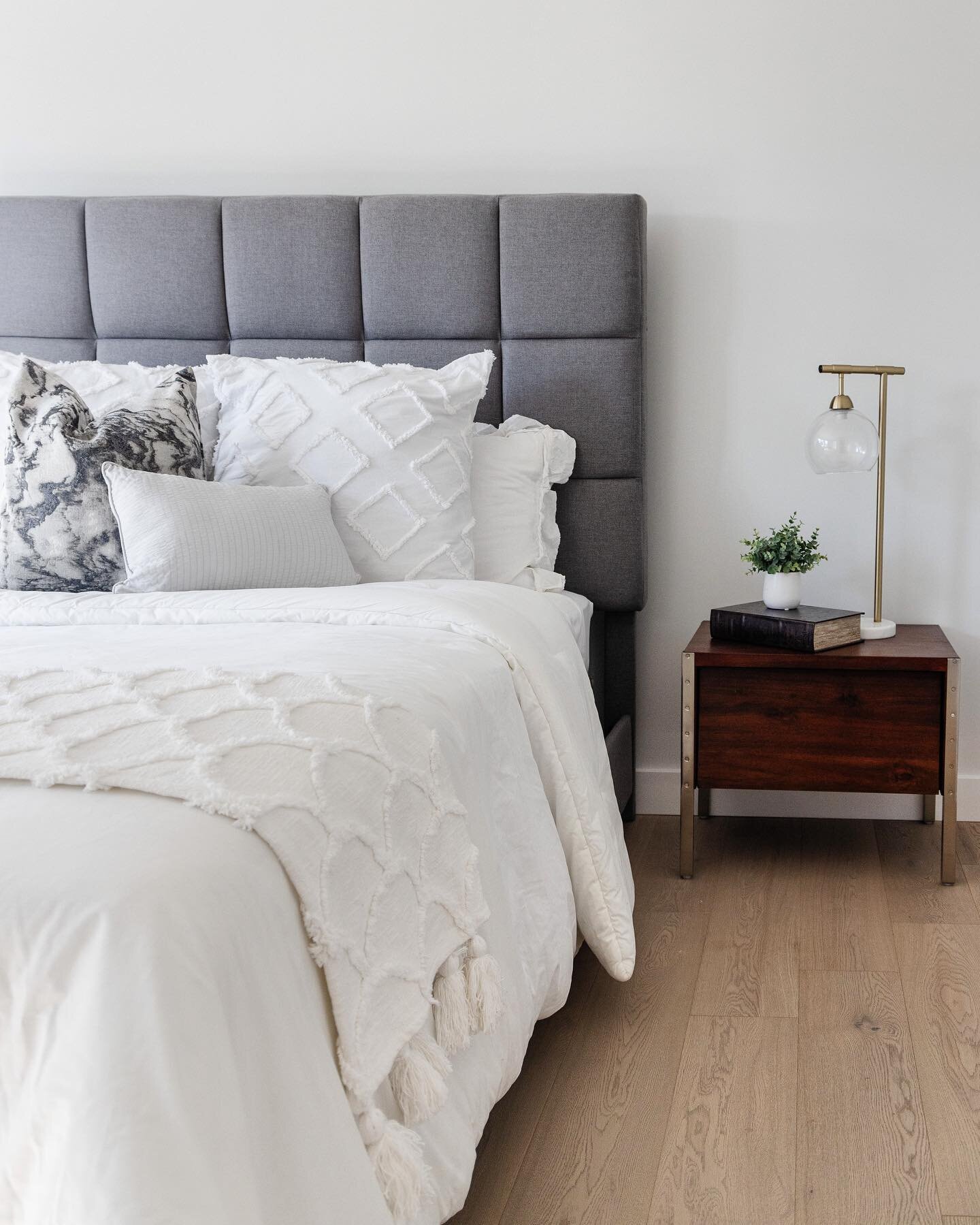 We love getting asked for our Avenue One opinion on styling a bedroom with nightstands!! 

The nightstand plays the second largest role (we like to say the bed is the first) it adds storage and function, and brings a new element to the space. We love