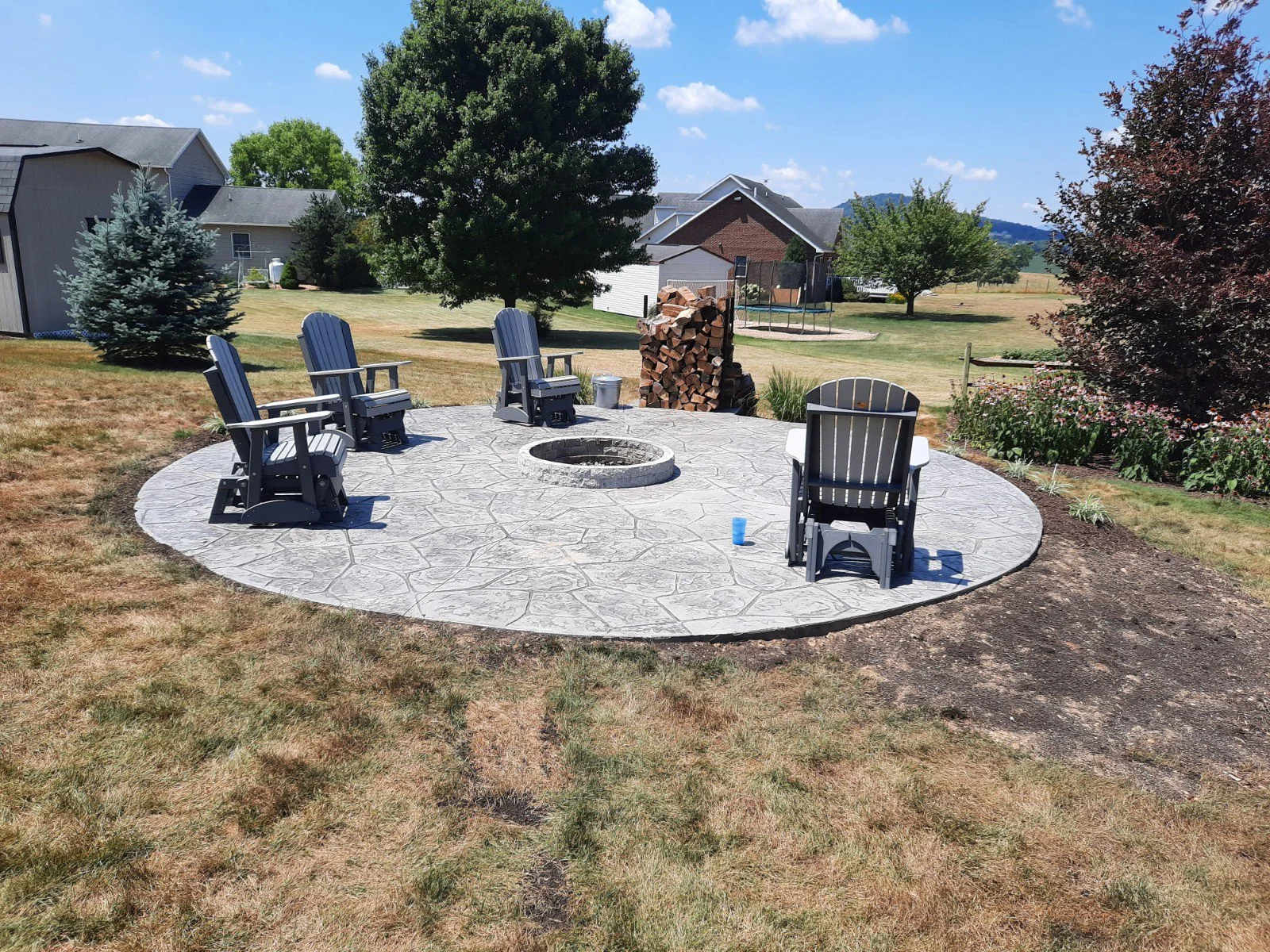 stamped concrete designs fishersville