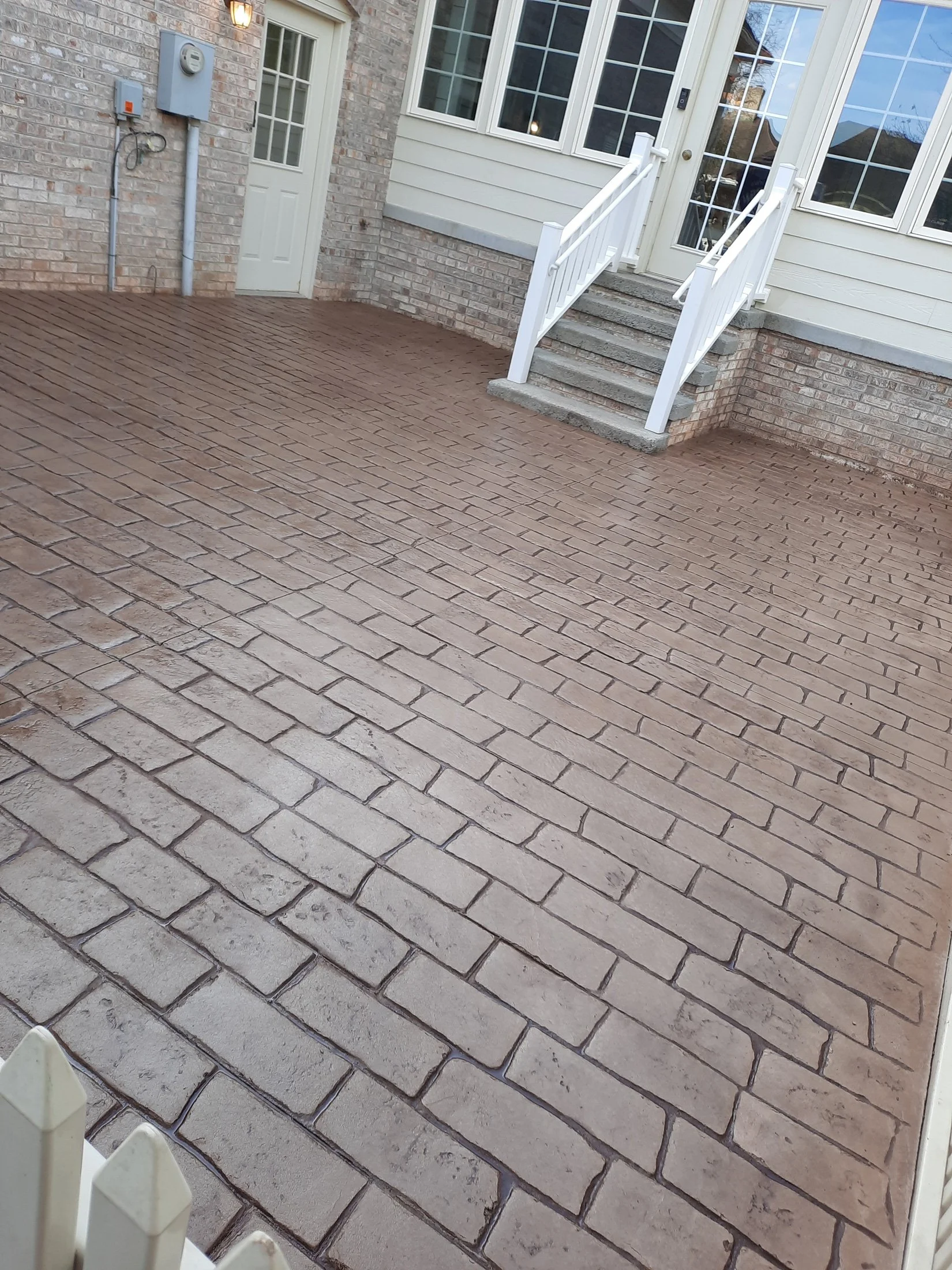 decorative stamped concrete albemarle county
