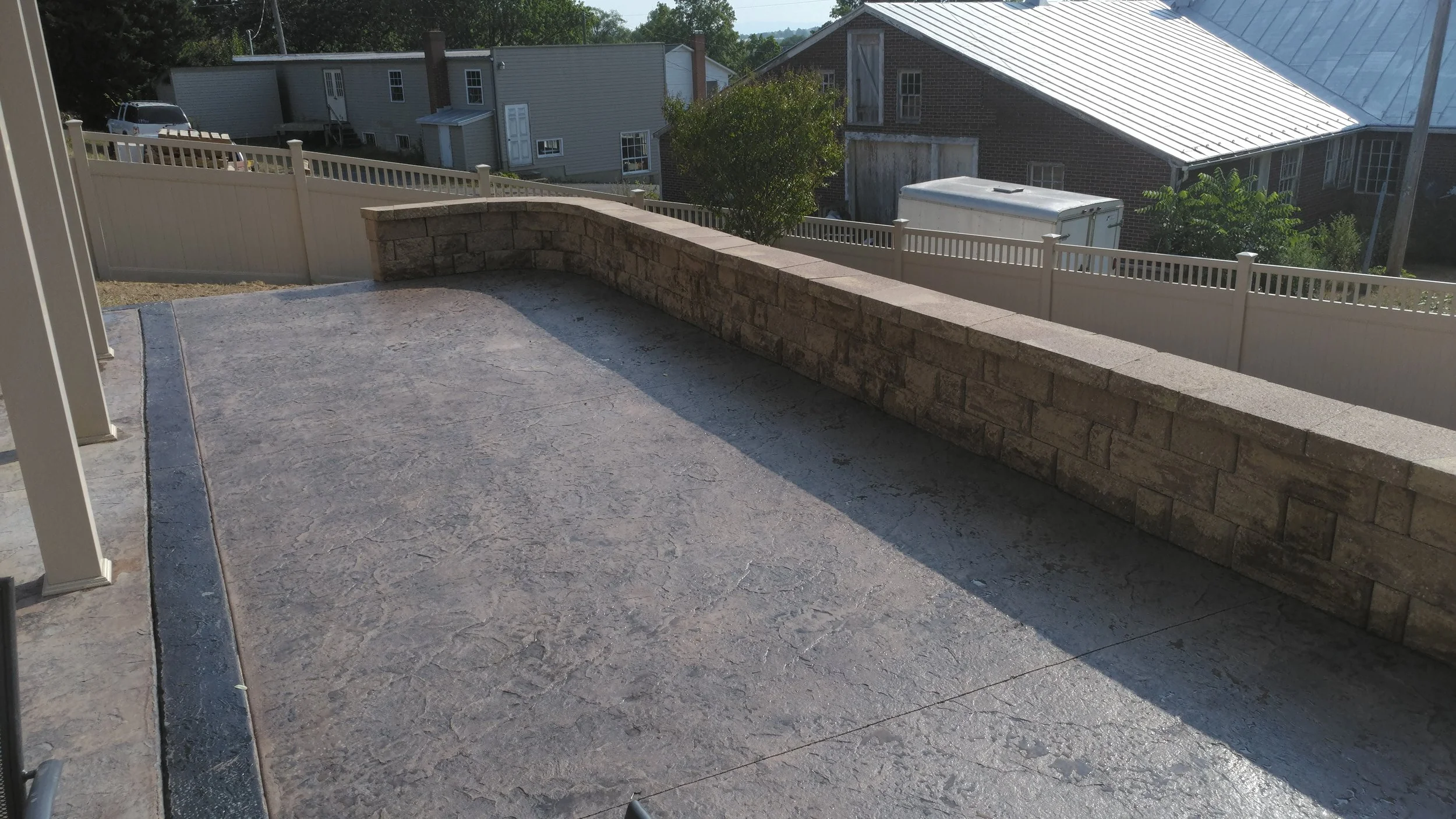 concrete retaining wall timberville